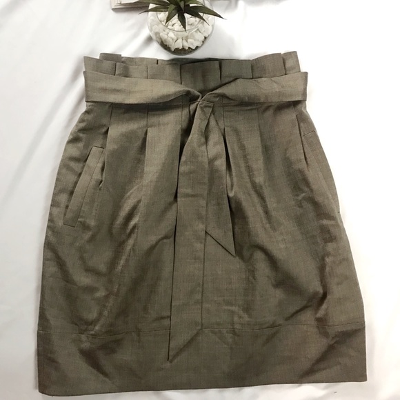 BCBGMaxAzria Dresses & Skirts - BCBG Maxazria  Belted Tan Skirt Size 6